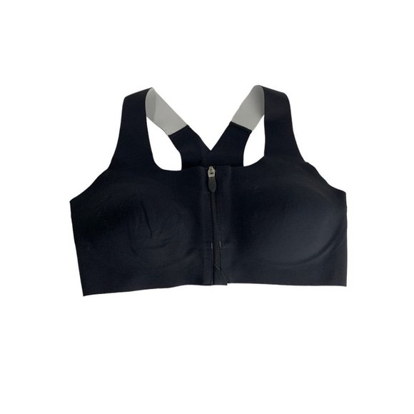 32C Brooks Dare Zip Racerback Running Sports Bra Front Zip S20 Style 350075 - Picture 9 of 10